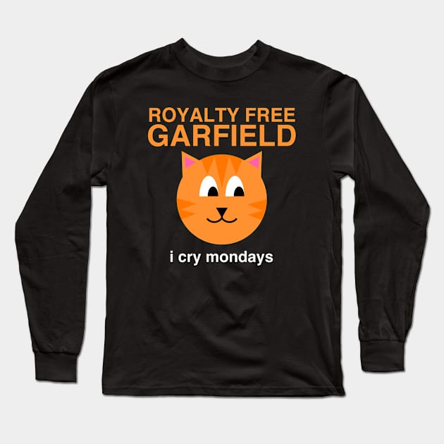 Royalty Free Garfield Long Sleeve T-Shirt by Bob Rose